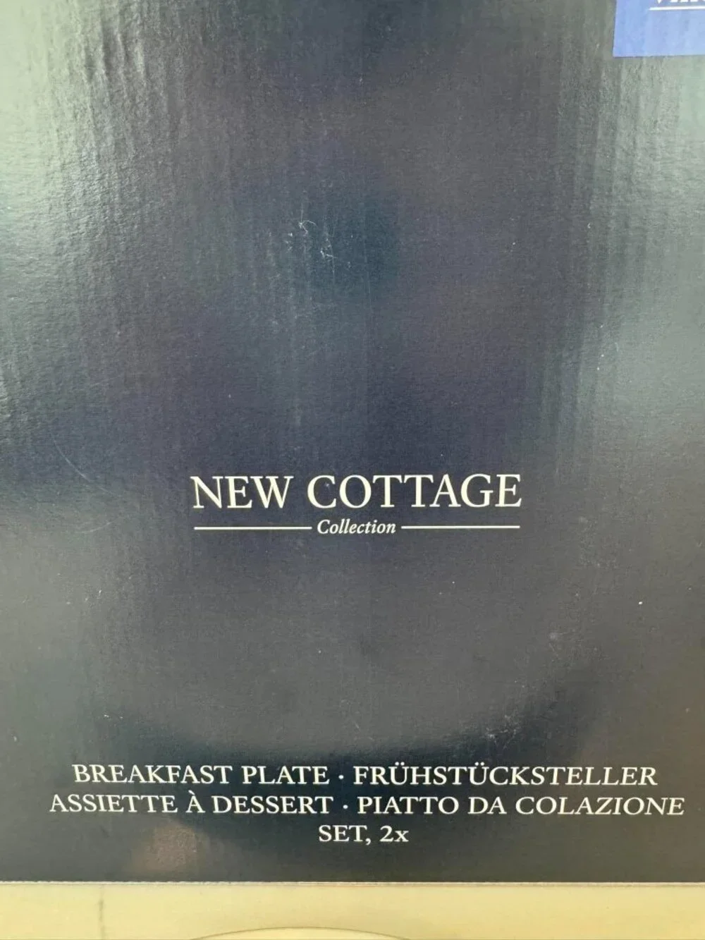 Villeroy & Boch New Cottage Breakfast Plates 2 Pc Set NIB Germany